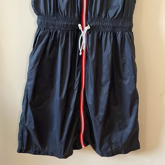 Hunter x Target Black Sleeveless Windbreaker Full Zip Hooded Dress Size Medium - Picture 7 of 16
